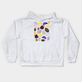 Cute Aquarium Tang Fish Pattern Kids Hoodie